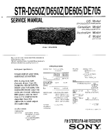 Sony STR-D650Z - Service Manual 